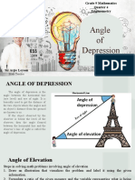 Solving Problems Involving Angle of Elevation &depression