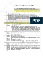 Preparation of The Environmental Management Plan (EMP)