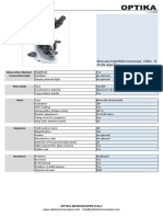 OPTIKA B-292 Technical Datasheet EN