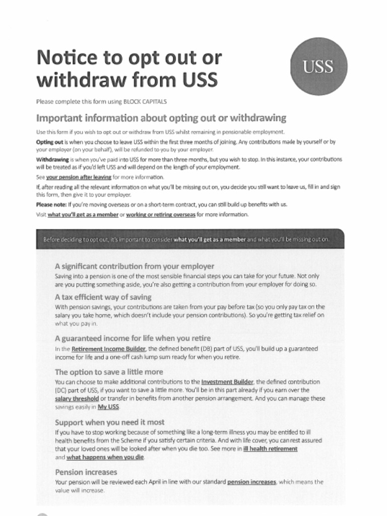 Pension Opt Out PDF