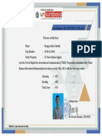 E-Certificate TOEIC Rangga