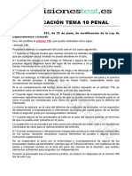 Modificación Tema 10 Penal