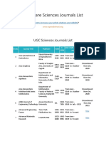 UGC Care Journals List