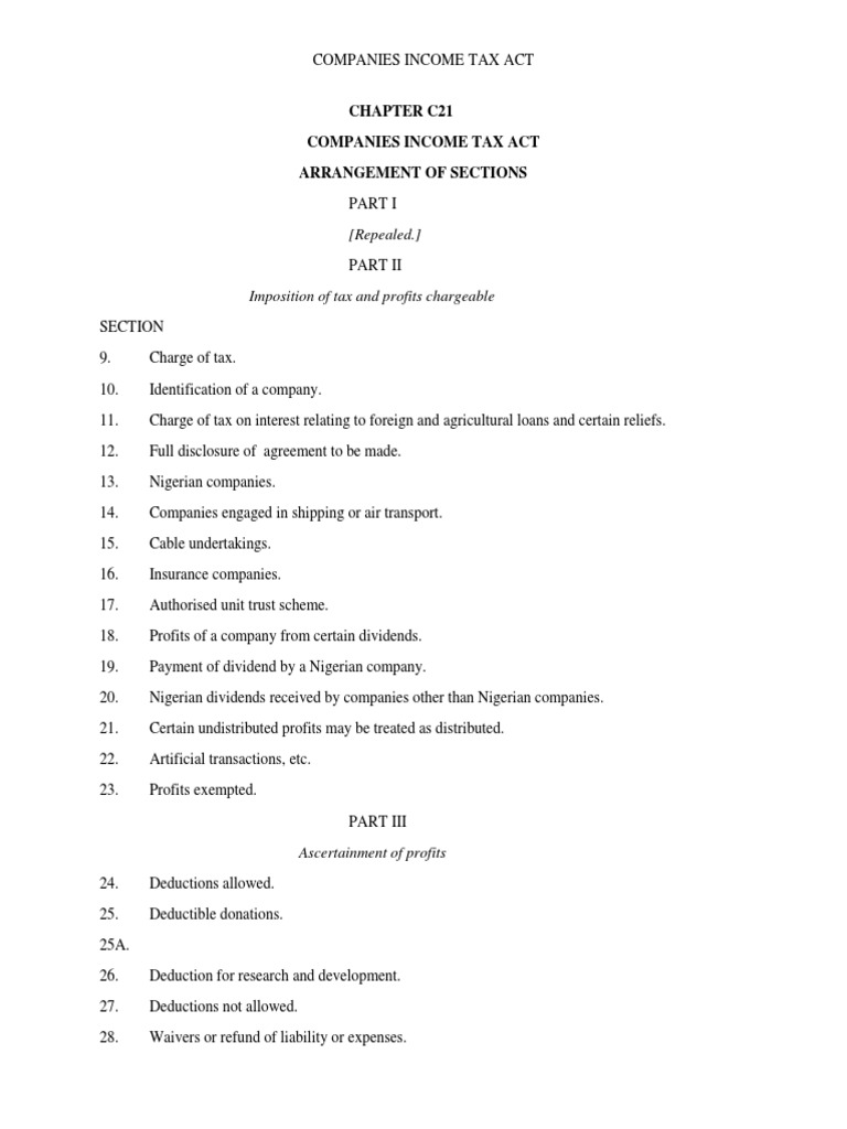 Cita company income tax act 2004 as amended 2007 download free pdf
