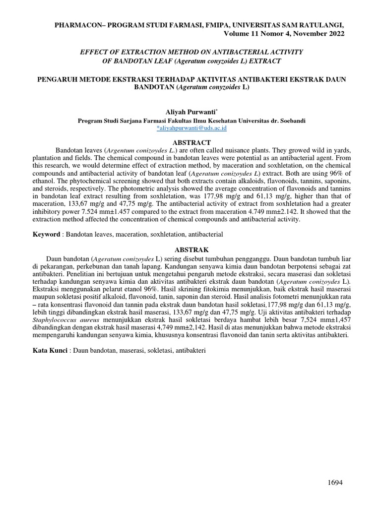 1694 1699+Aliyah+Purwanti | PDF | Organic Compounds | Natural Products