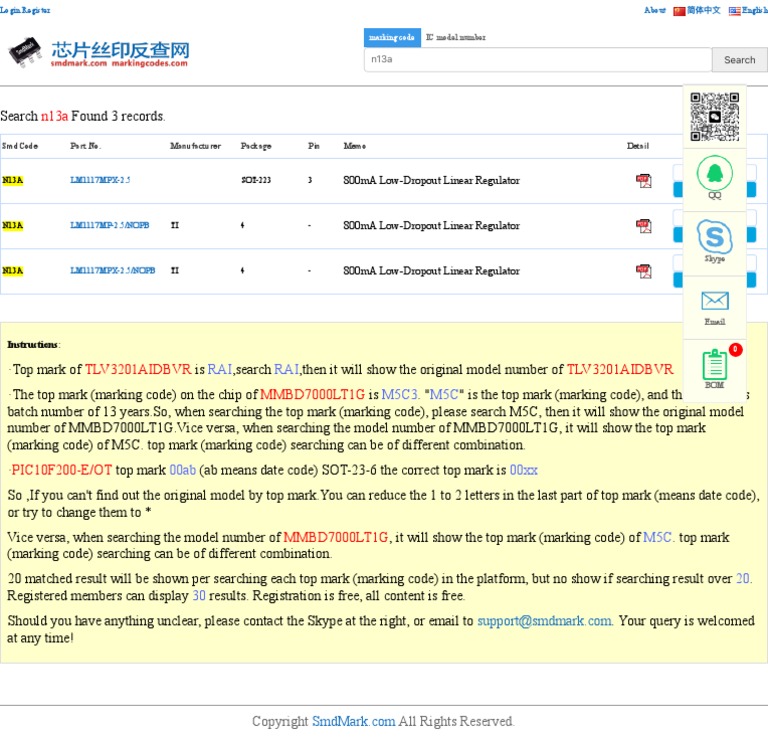 N13a - SmdCode Search - Marking Codes | PDF | Computer Hardware ...
