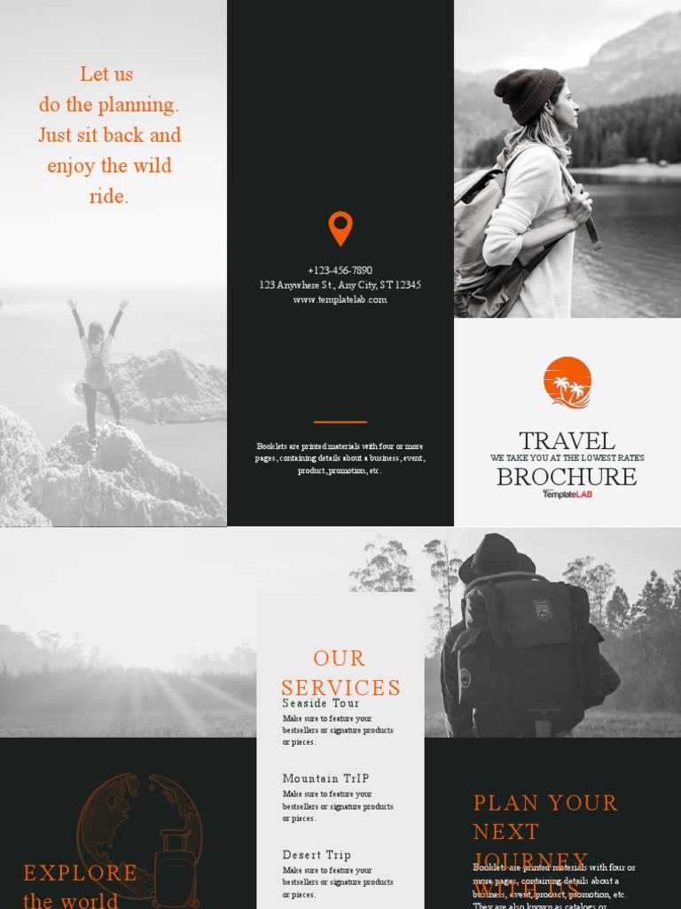 Travel Brochure Template PDF Communication Design Promotion And