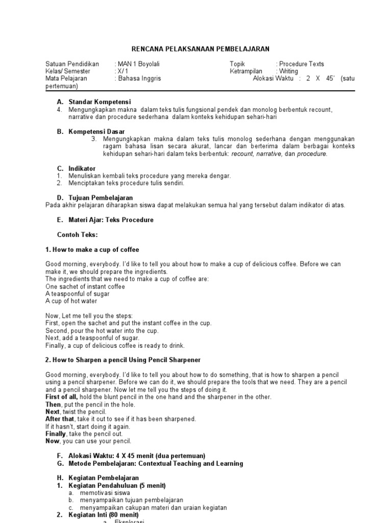 6. RPP Procedure Writing
