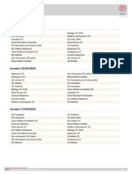 Calendario Primera Federación - Grupo 2