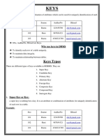 KEYS and Normalization