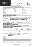 NCR Corrections and Action Log Template | PDF