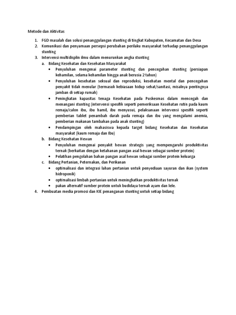 Metode Dan Aktivitas PDF