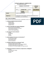 Evaluación N°2 II Semestre El Monstruo Del Arroyo