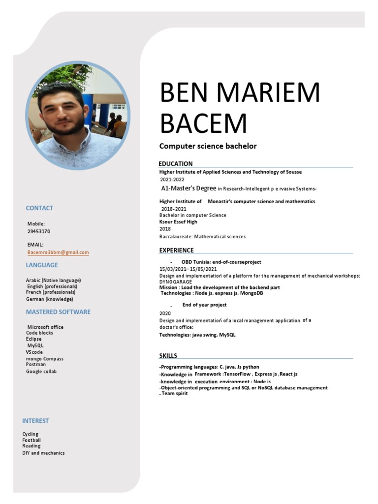 CV Bacem BM Py | PDF
