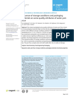 Influence of Storage Conditions and Packaging - 2017