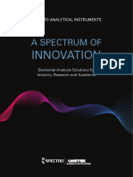 SPECTRO Product Brochure A Spectrum of Innovation