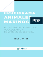 Crucigrama de Animales Marinos en Espanol 1e62db