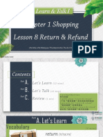 Lesson 8 Return - Refund