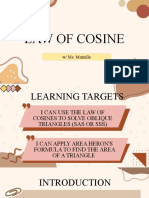 Law of Cosine