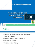 Financing Decision