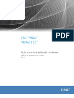 EMC VNXe VNXe3150. Guía de Información de Hardware NÚMERO DE REFERENCIA REV 01