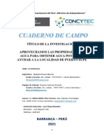 2 - Cuaderno de Campo-Proyecto Fencyt 2021-Aprovechamos Las Propiedades Delagua-I.e-Job