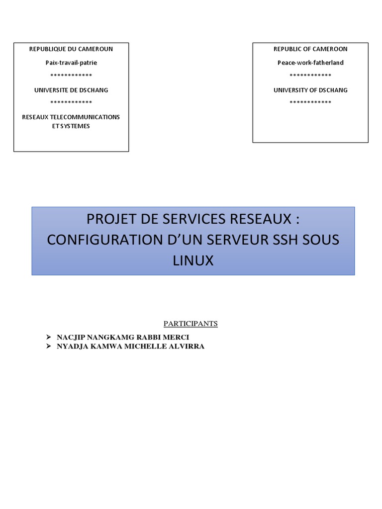 Configuration d'un Serveur SSH sous Linux | PDF | Enveloppe de ...