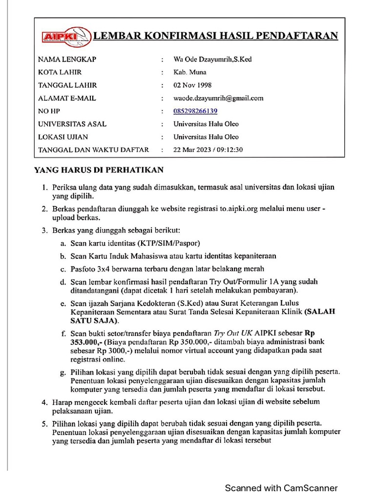 Form A1 | PDF