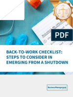 Back-To-Work Checklist