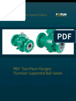 PBV 02 Piece Flanged Trunnion Valve