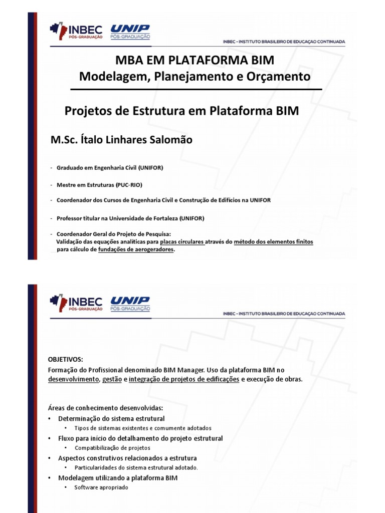 BIM Aula Estrutura | PDF | BIM | Interoperabilidade