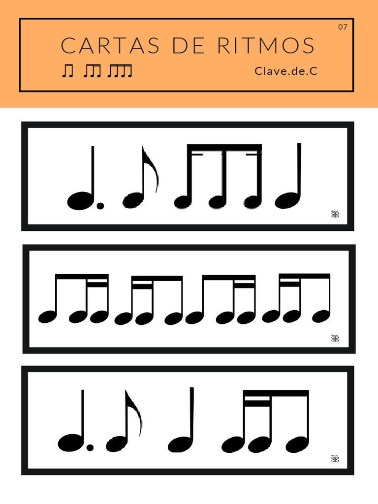 Guía de Ritmos en Clave de C | PDF