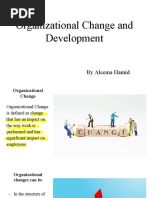 Organizational Change and Development - Aleema Hamid, 37B, 8th Sem