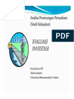 Evaluasi Investasi