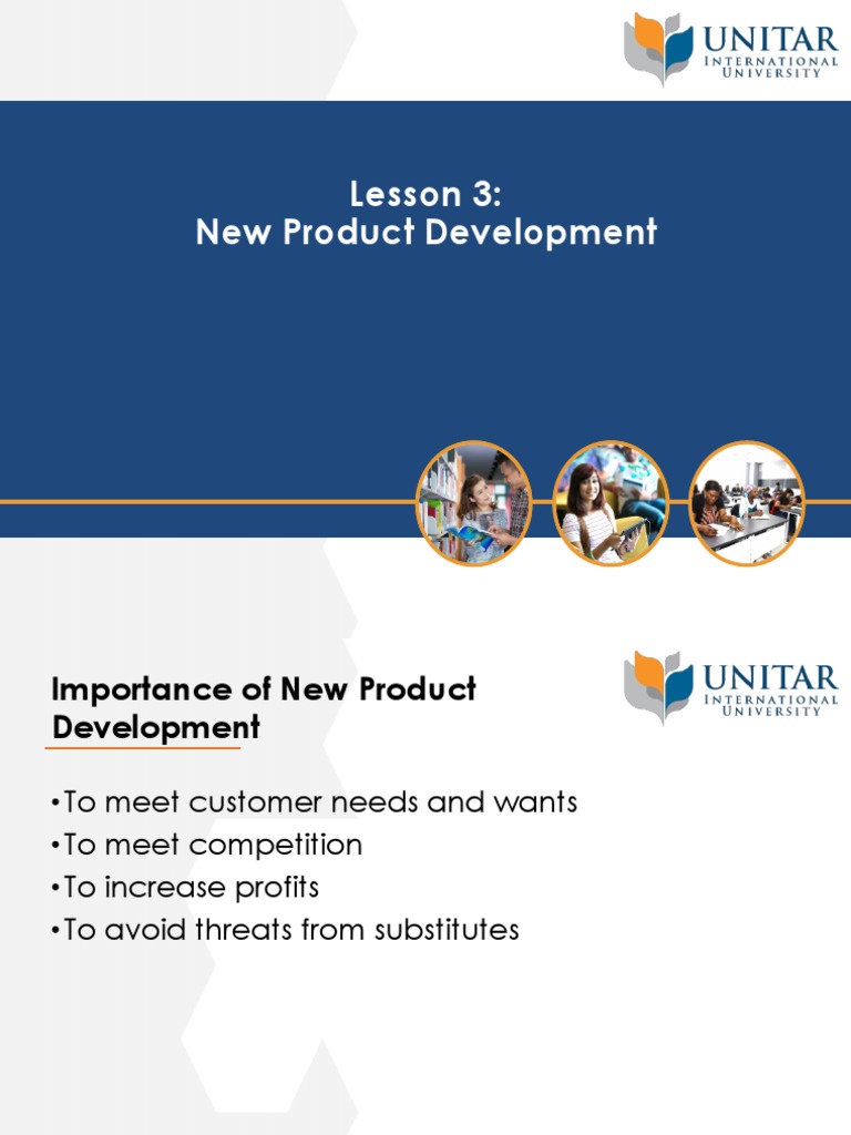 Lesson 3 New Product Development PDF Marketing Product (Business)