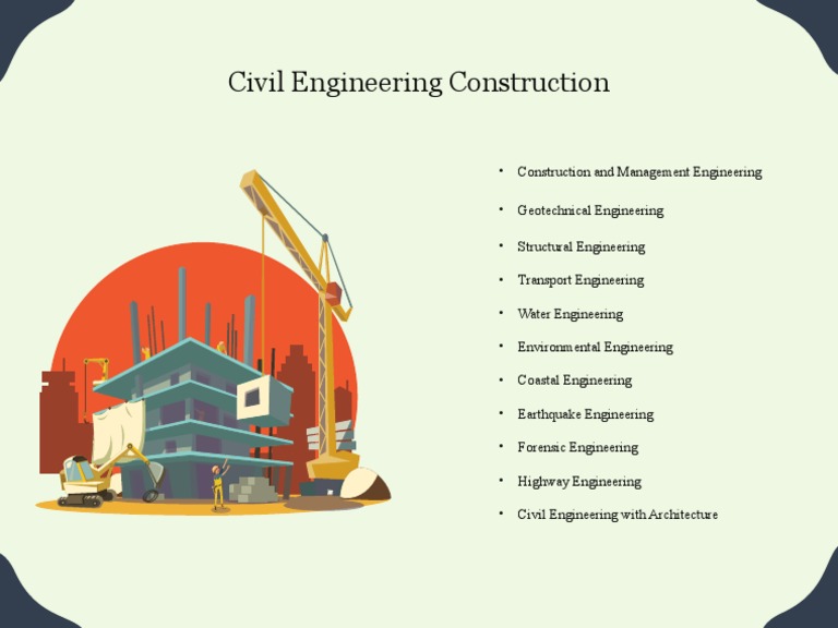 Overview of Civil Engineering Fields | PDF | Art