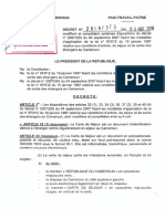 Décret Sur Délivrance Carte de Séjour Au Cameroun