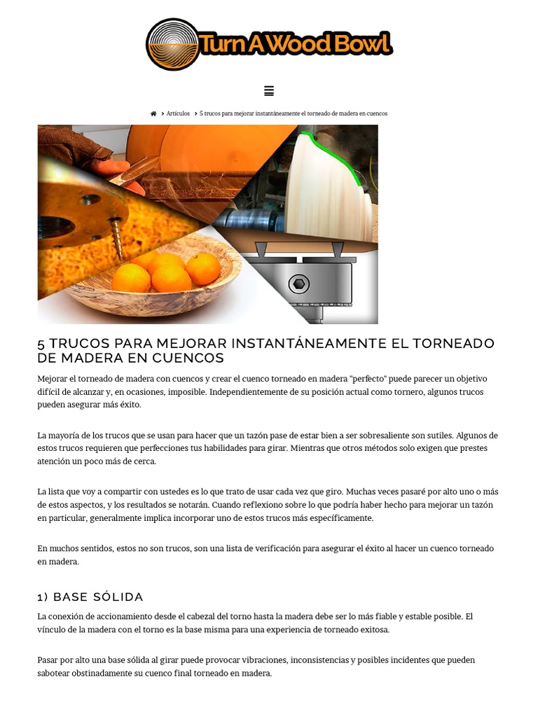 5 trucos para tallar madera