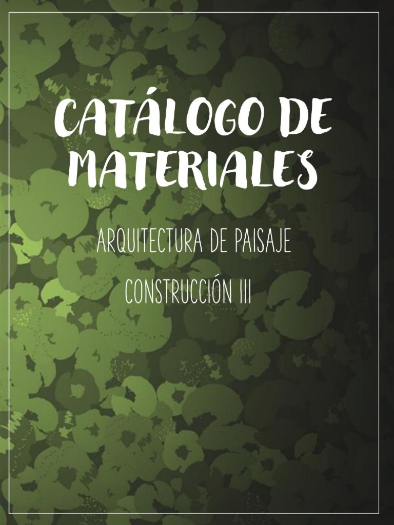 Catalogo de Materiales Issuu | PDF