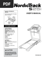 Nordic Track S25 I Manual