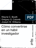 BOOTH, W. C. COLOMB, G. G. & WILLIAMS, J. M. - Cómo Convertirse en Un Hábil Investigador (OCR) - Por Ganz1912