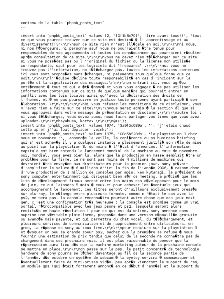 Les Lien En Paguaille