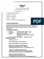 Curriculum Vitae Patricia Sorjano Salazar