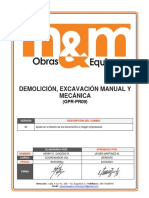 GPR-PR09 Demolición, Excavación Manual y Mecánica v02