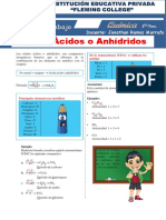 Xidos Cidos o Anhdridos para 1ro SEC. Fleming