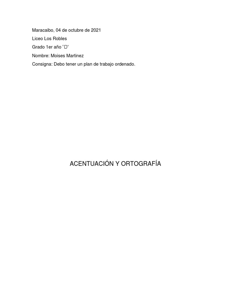 Actividad de Castellano 04-10-21 | PDF | Artes del lenguaje y disciplina