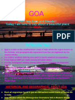 Presentation Based On Glimpses of India - GOA