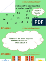 Negatives Numbers