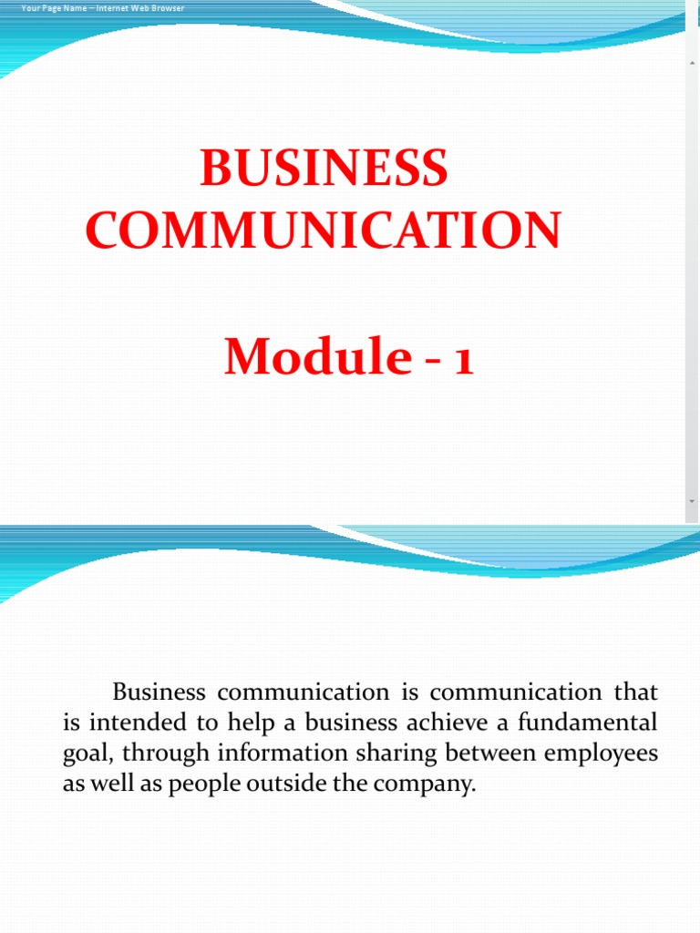 Module 1 Communication PDF Communication Code