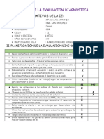 Informe Evaluacion Diagnostica 4 Años Rojo